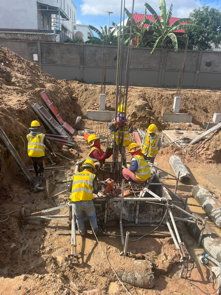 Preparing for pour #3